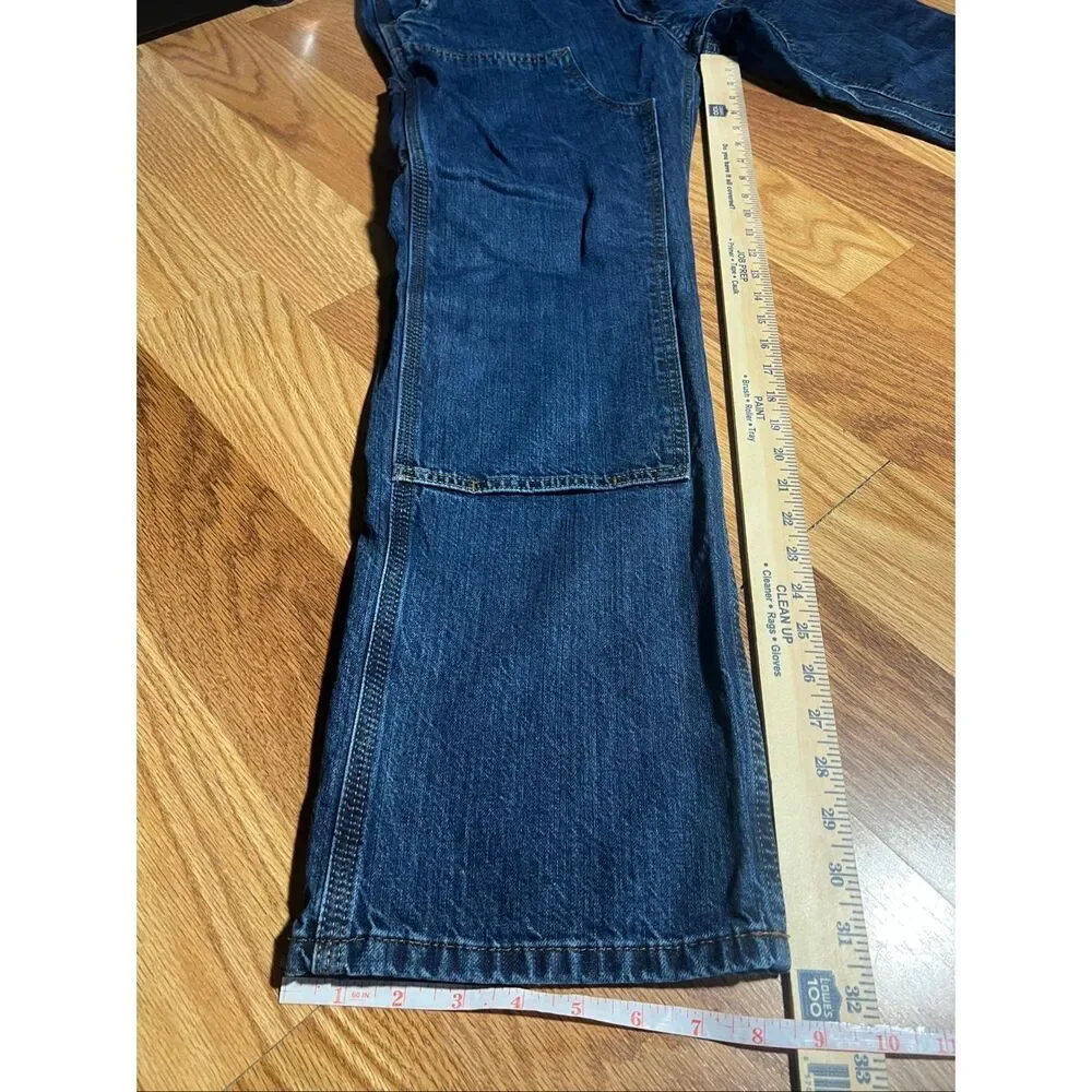 Carhartt Men’s Loose Straight Double Knee Dungaree Jeans 32x32